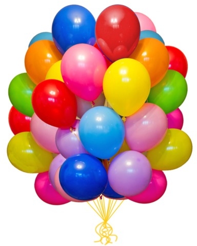 Разноцветные воздушные шары с доставкой по Домодедово 