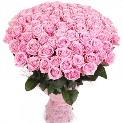 Розовые розы с доставкой на дом по Домодедово 