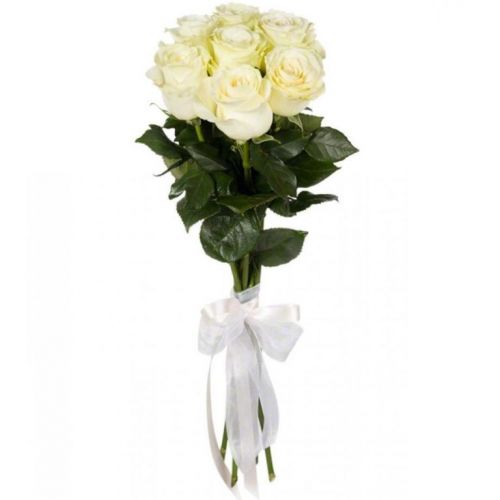 Букет 7 белых роз купить с доставкой по Домодедово 