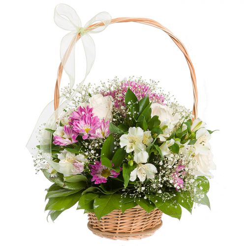 Купить корзину цветов с доставкой на дом по Домодедово 