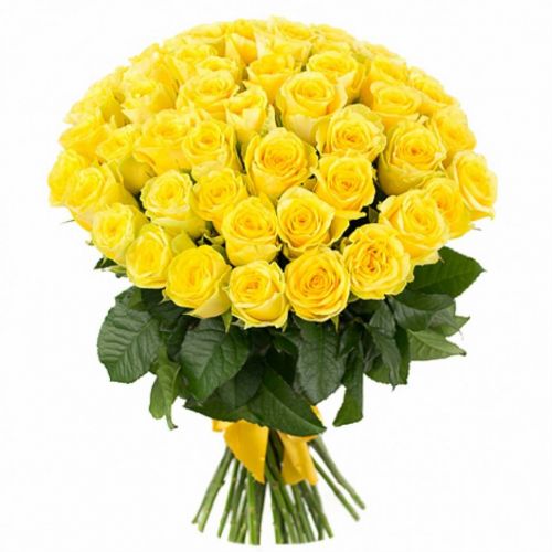 Заказать с доставкой букет желтых роз по Домодедово 