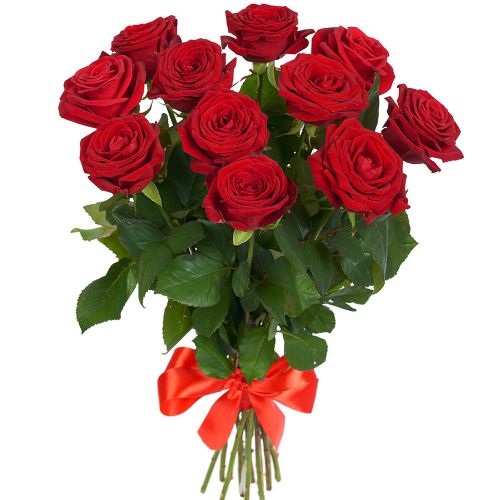 Букет 11 красных роз - купить с доставкой по Домодедово 