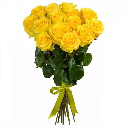 15 желтых роз с доставкой по Домодедово 